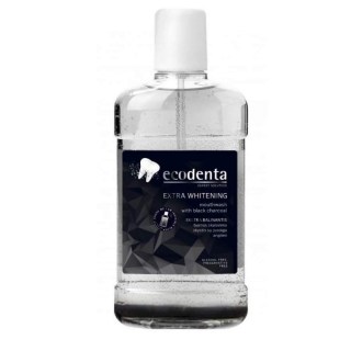 Čierna ústna voda na bielenie zubov 500 ml Ecodenta