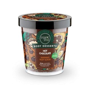 Hrejivý telový peeling horúca čokoláda 450 ml Organic Shop