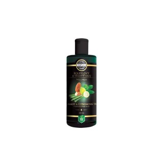 Kúpeľový olej bergamot a citrónová tráva v mandľovom oleji 200 ml TOPVET
