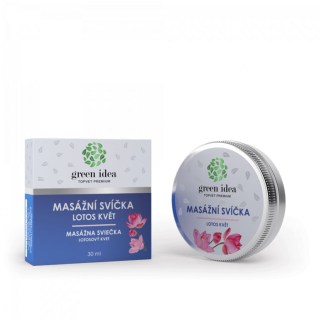 Masážna sviečka - Lotos kvet 30ml TOPVET