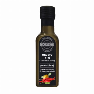 Olivový olej s chilli - extra silný 100ml TOPVET