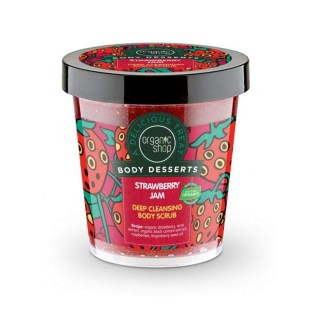 Telový peeling jahodový džem 450 ml Organic Shop