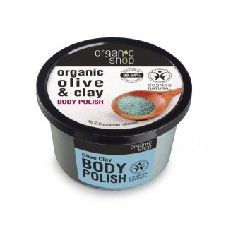 Telový peeling olivový olej a íl 250 ml Organic Shop