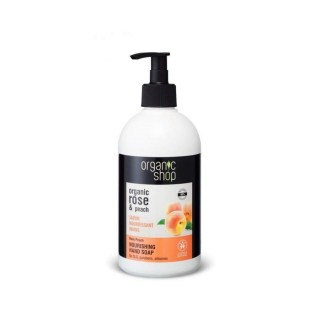 Výživné mydlo na ruky ruža a broskyňa 500 ml Organic Shop